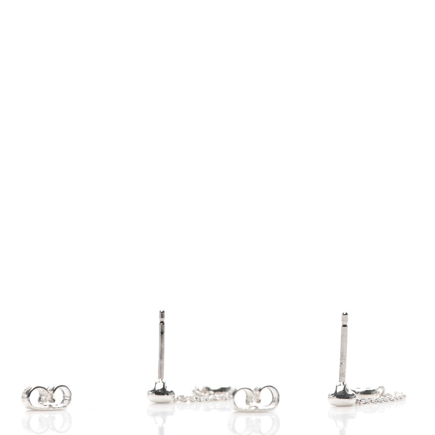 Sterling Silver Diamond .24ct Elsa Peretti Diamonds by the Yard Drop Earrings