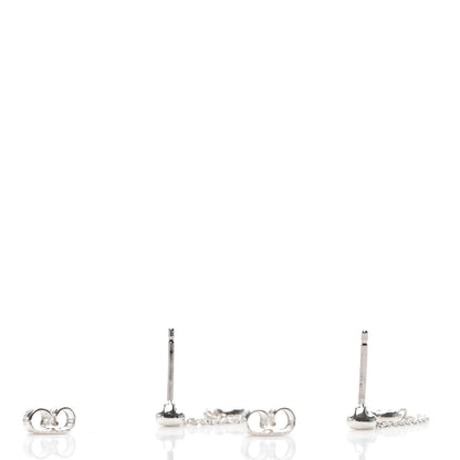 Tiffany Sterling Silver Diamond .24ct Elsa Peretti Diamonds by the Yard Drop Earrings 3 of 4