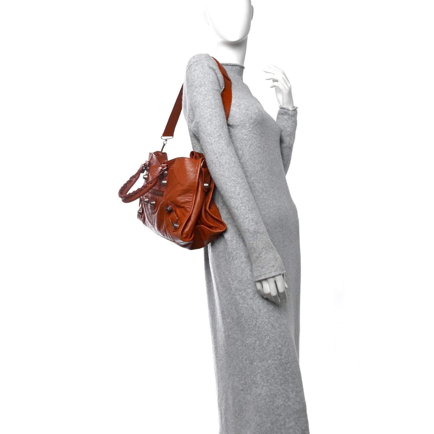 Balenciaga Agneau Giant 21 Rose Gold Hardware Part Time Orange Brulee 2 of 12