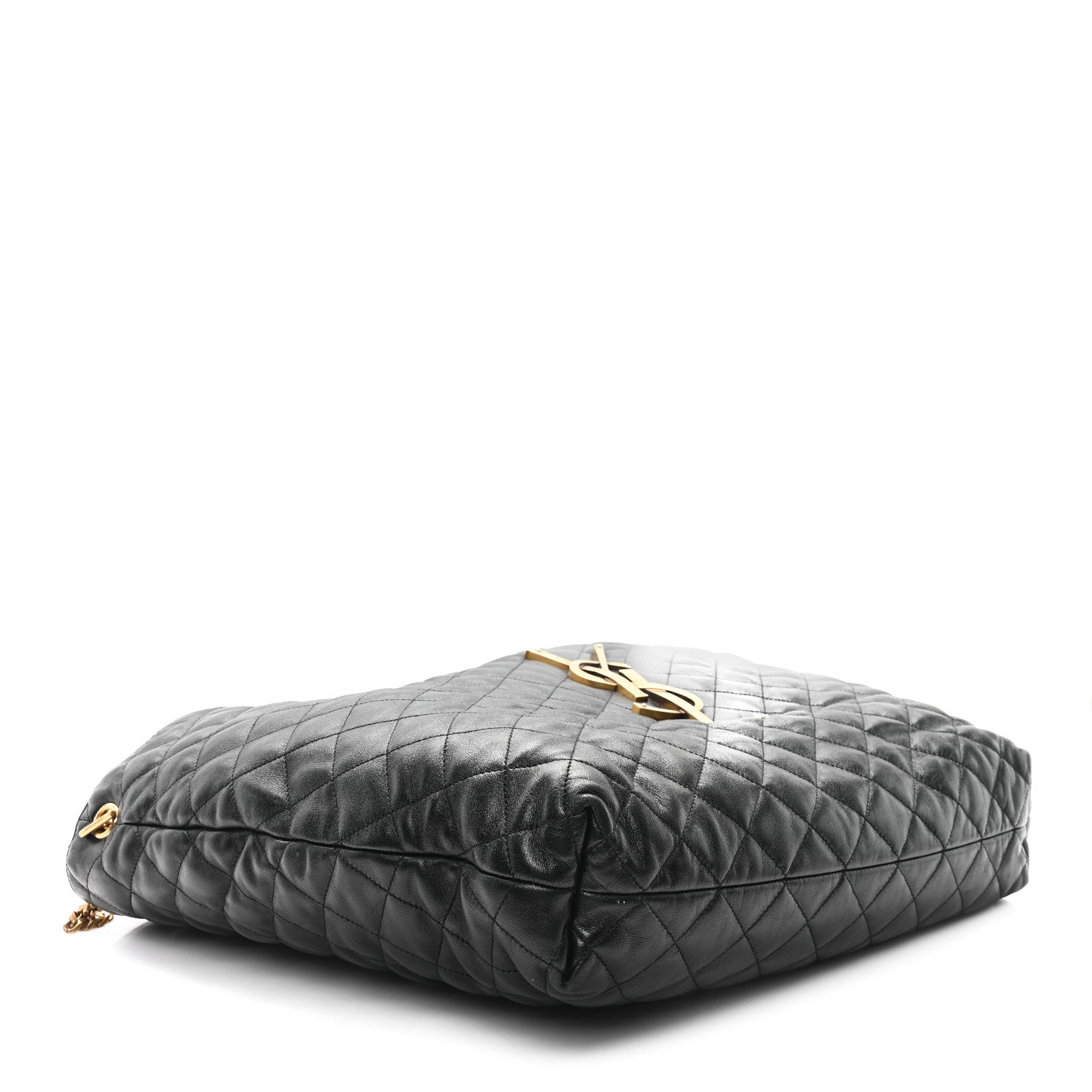 Saint Laurent Lambskin Quilted Maxi Icare Shopping Tote Black 5 of 14