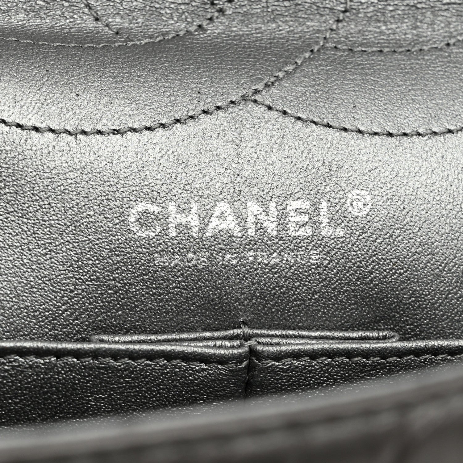Chanel Metallic Aged Calfskin Quilted 2.55 Reissue 227 Flap Dark Silver 6 of 11