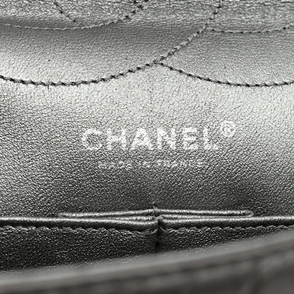 Chanel Metallic Aged Calfskin Quilted 2.55 Reissue 227 Flap Dark Silver 6 of 11