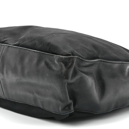 Prada Nylon Calfskin Tote Black 10 of 10