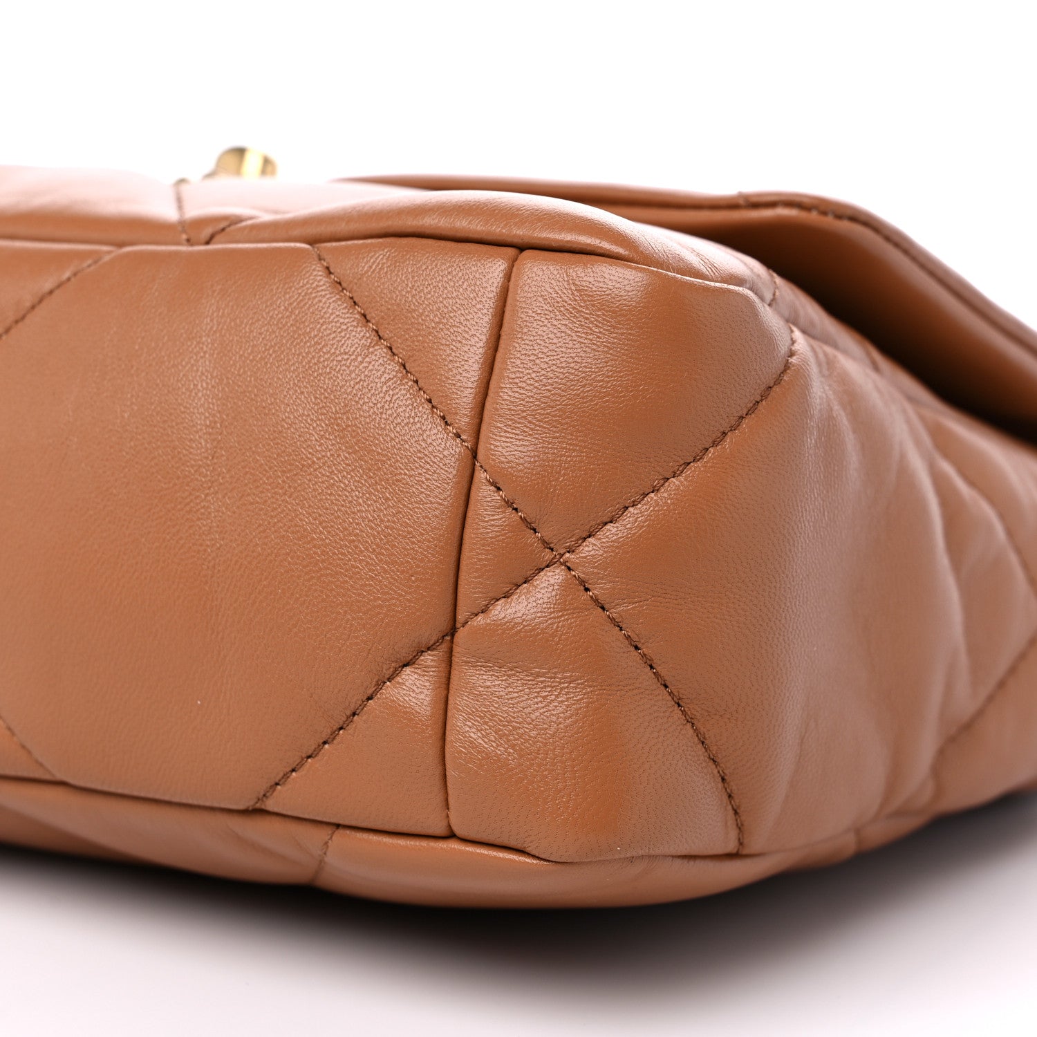 Chanel Lambskin Quilted Medium Chanel 19 Flap Brown 9 of 9