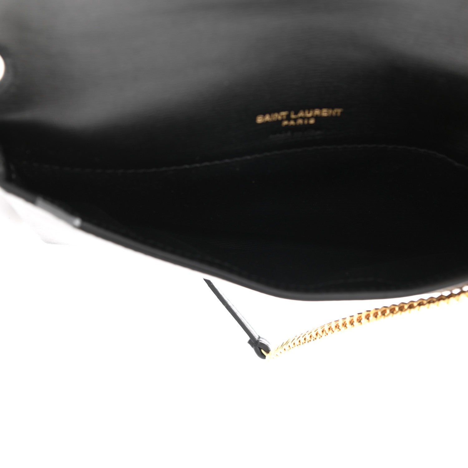 Saint Laurent Smooth Calfskin Monogram Phone Holder Crossbody Black 9 of 16