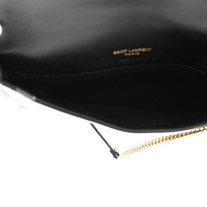 Saint Laurent Smooth Calfskin Monogram Phone Holder Crossbody Black 9 of 16