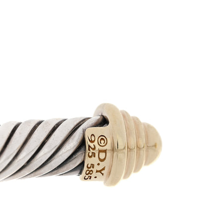 David Yurman DAVID YURMAN Sterling Silver 14K Yellow Gold 5mm Cable Classics Bracelet 3 of 3