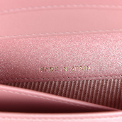 Chanel Iridescent Caviar Quilted Yen Wallet Rose Pink 7 of 9