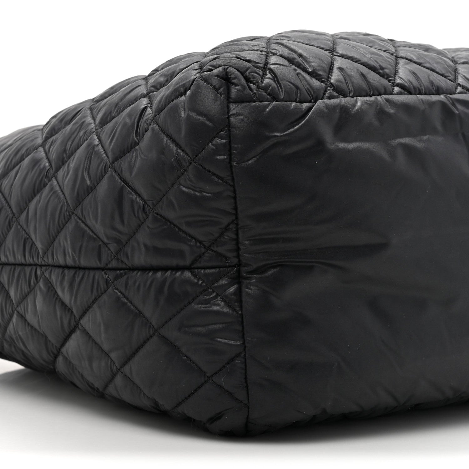 Chanel Nylon Quilted Large Coco Cocoon Tote Black 10 of 13