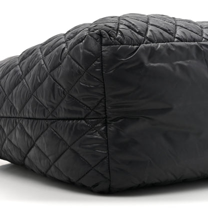 Chanel Nylon Quilted Large Coco Cocoon Tote Black 10 of 13