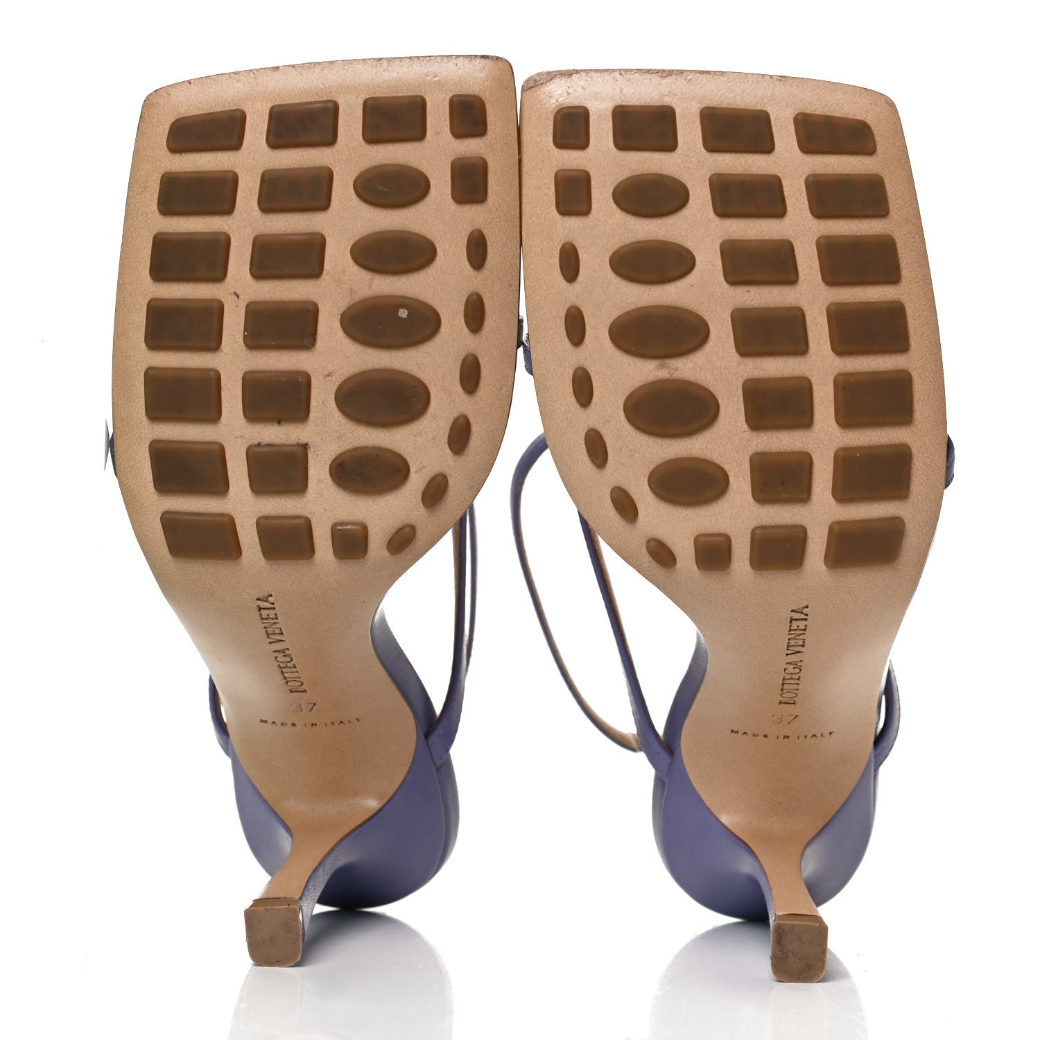 Bottega Veneta Lambskin Stretch Multi Strap 90mm Sandals 37 Lavender 7 of 12