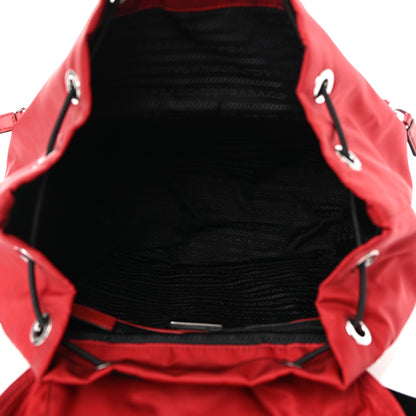 Prada Tessuto Nylon Saffiano Vela Medium Backpack Fuoco 4 of 8