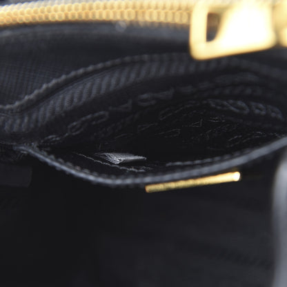 Prada Saffiano Lux Mini Galleria Double Zip Tote Black 7 of 15