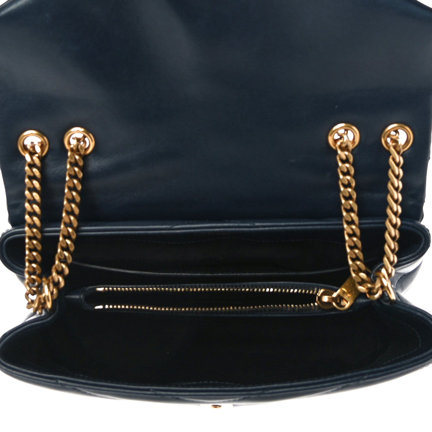 Saint Laurent Calfskin Y Quilted Monogram Small Loulou Chain Satchel Denim Brut 5 of 10