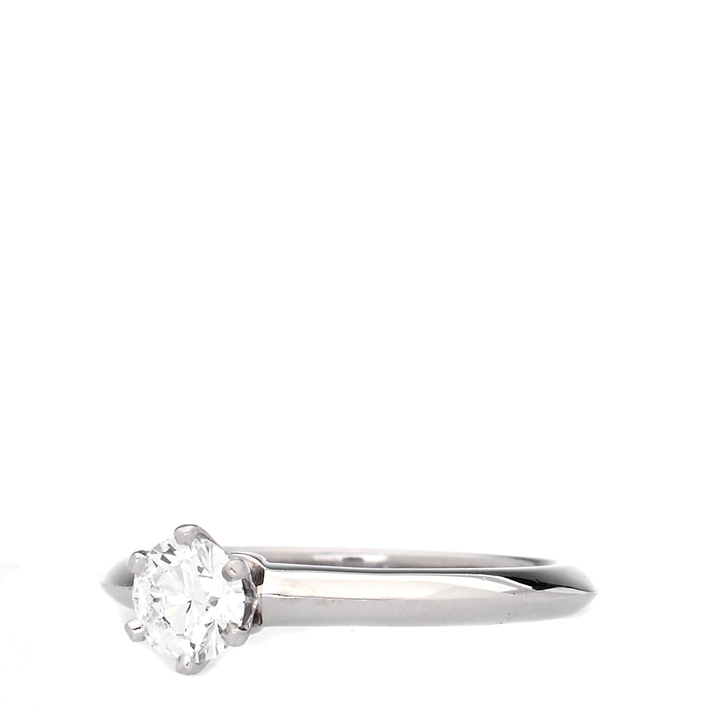 Platinum Diamond .37ct Solitaire Engagement Ring 47 4