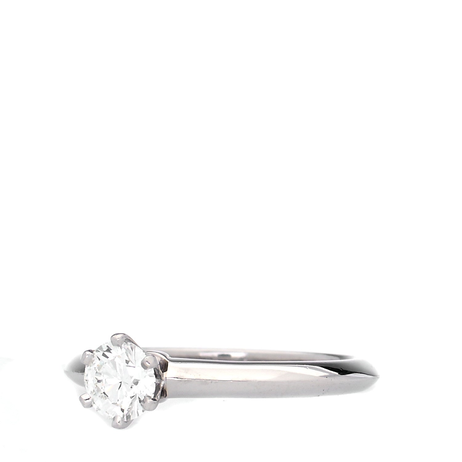 Tiffany Platinum Diamond .37ct Solitaire Engagement Ring 47 4 4 of 6