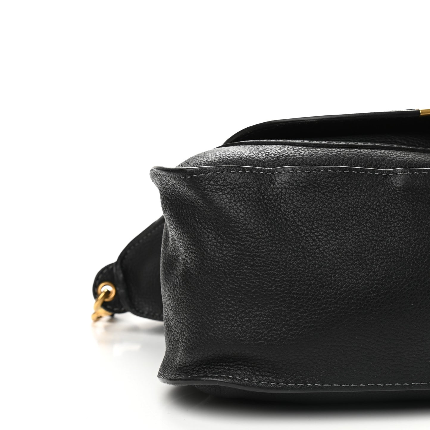Calfskin Medium Marcie Satchel Black