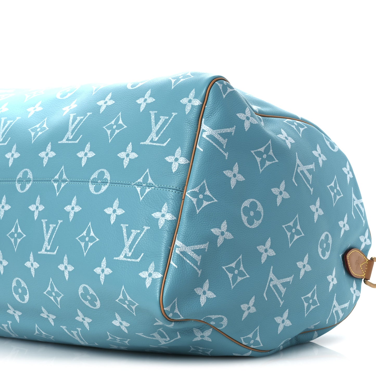 Calfskin Monogram Speedy P9 Bandouliere 50 Turquoise