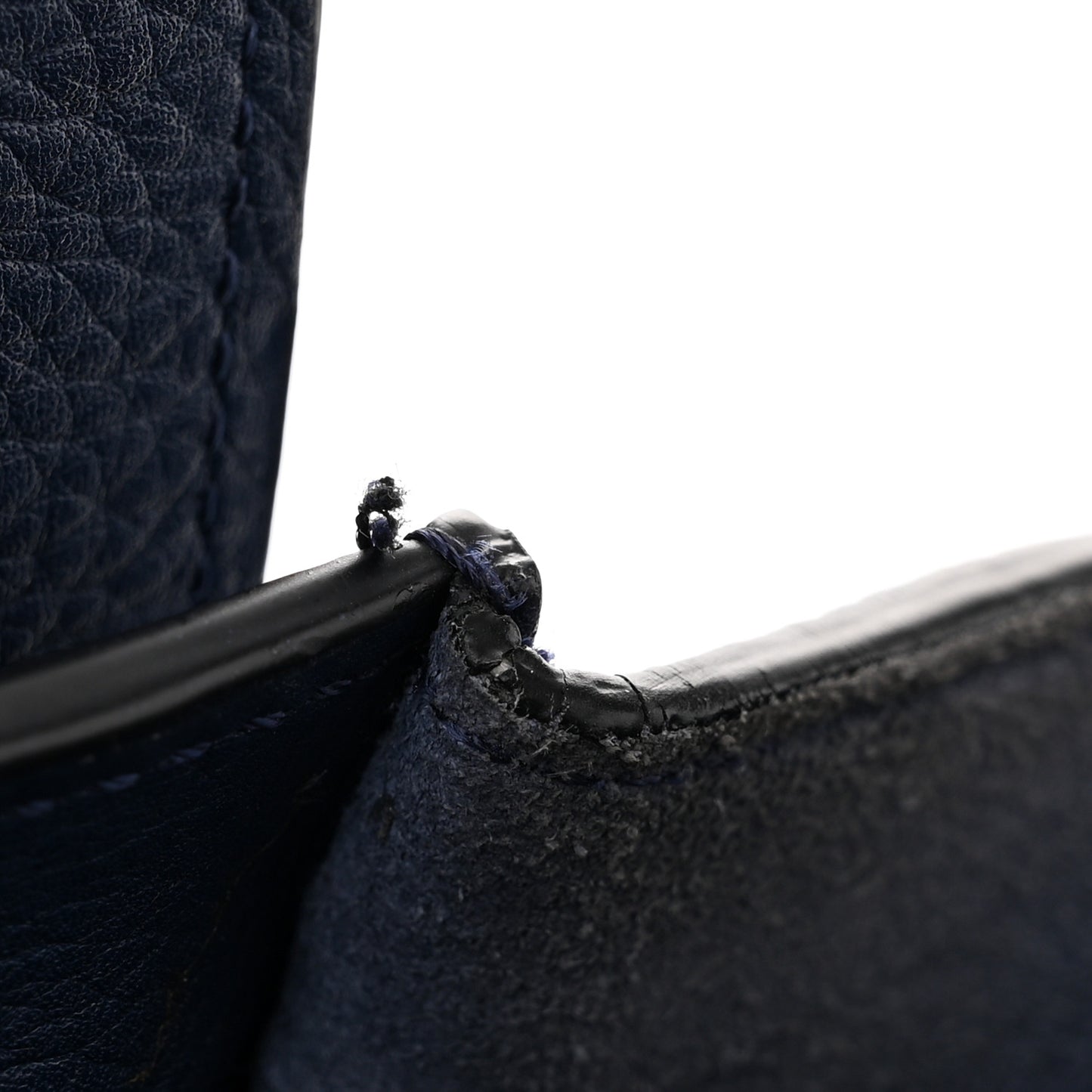 Drummed Calfskin Micro Luggage Marine