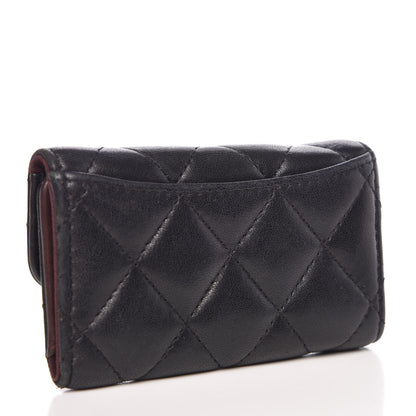 Chanel Lambskin Quilted 6 Key Holder Black 3 of 11