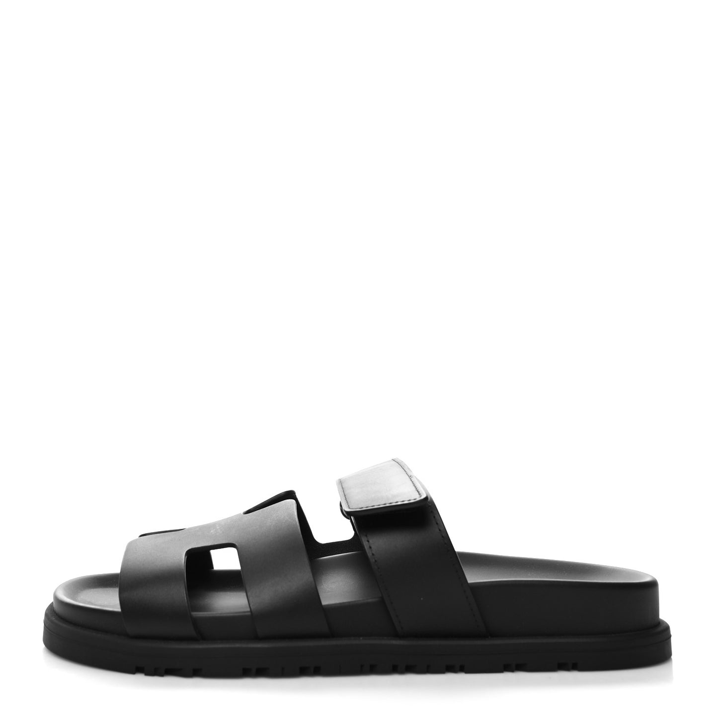 Calfskin Womens Chypre Sandals 37.5 Black
