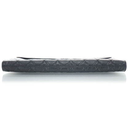 Chanel Calfskin Quilted Document Portfolio Holder Black 6 of 11
