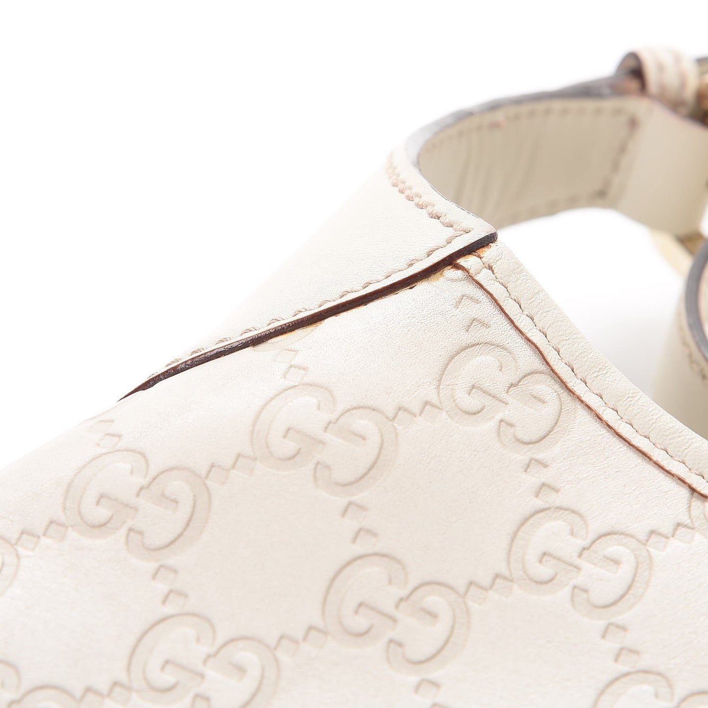 Guccissima Punch Hobo Bag White