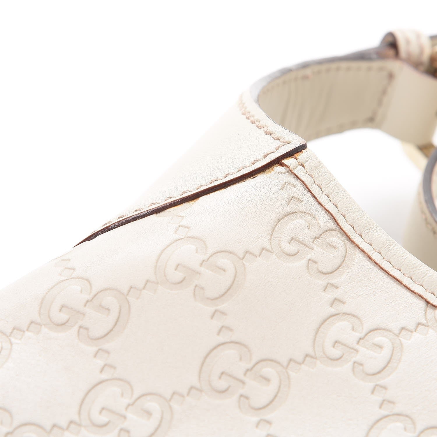 Gucci Guccissima Punch Hobo Bag White 9 of 14