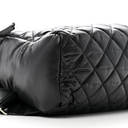 Chanel Nylon Quilted Coco Cocoon Backpack Black 9 of 11