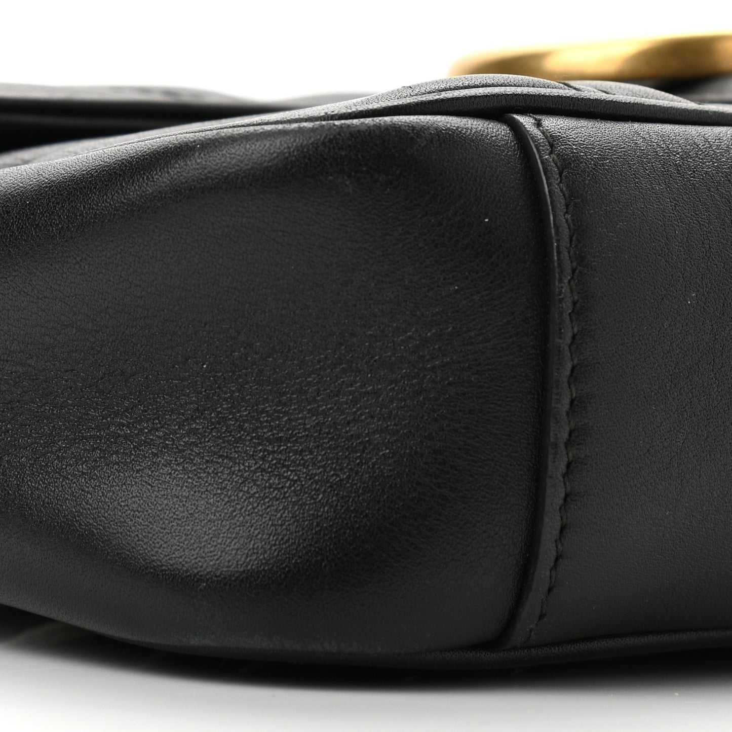 Calfskin Matelasse Mini GG Marmont Shoulder Bag Black
