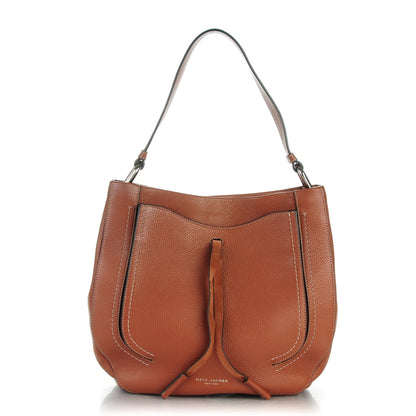 Marc Jacobs Grained Calfskin Maverick Hobo Cognac 1 of 9