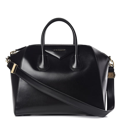 Givenchy Shiny Lord Calfskin Medium Antigona Black 1 of 12
