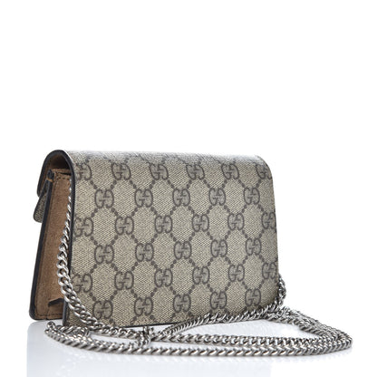 Gucci GG Supreme Monogram Super Mini Dionysus Shoulder Bag Taupe 3 of 8