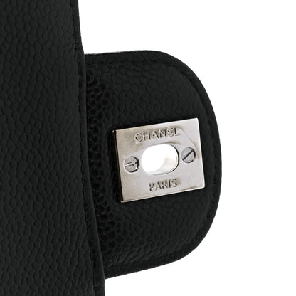 Chanel Caviar Quilted Medium Double Flap Black 9 of 14