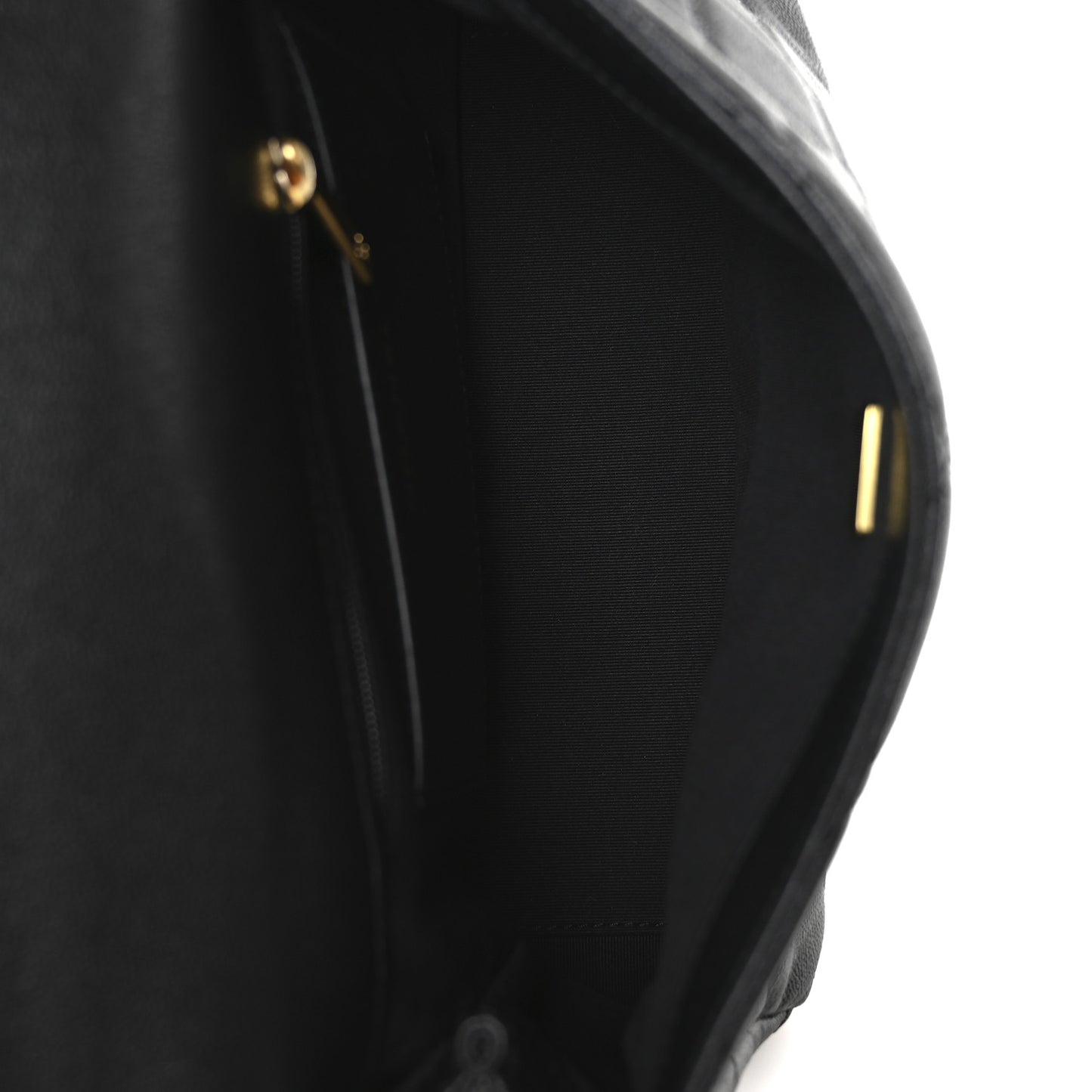 Caviar Quilted Small Top Handle Flap Black
