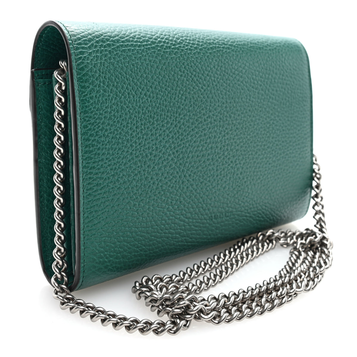 Gucci Calfskin Mini Dionysus Chain Wallet Emerald 3 of 9