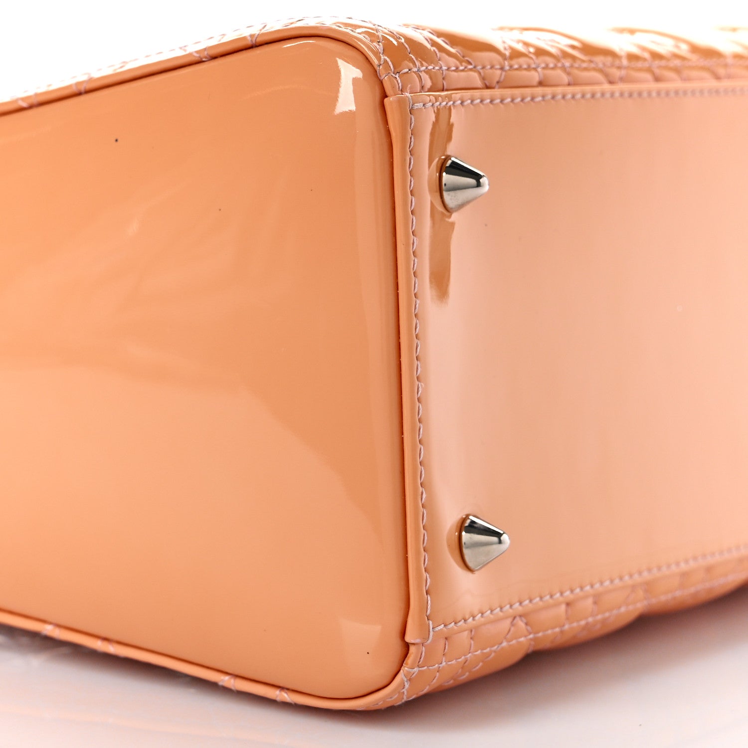 Christian Dior Patent Cannage Medium Lady Dior Pale Pink 9 of 10