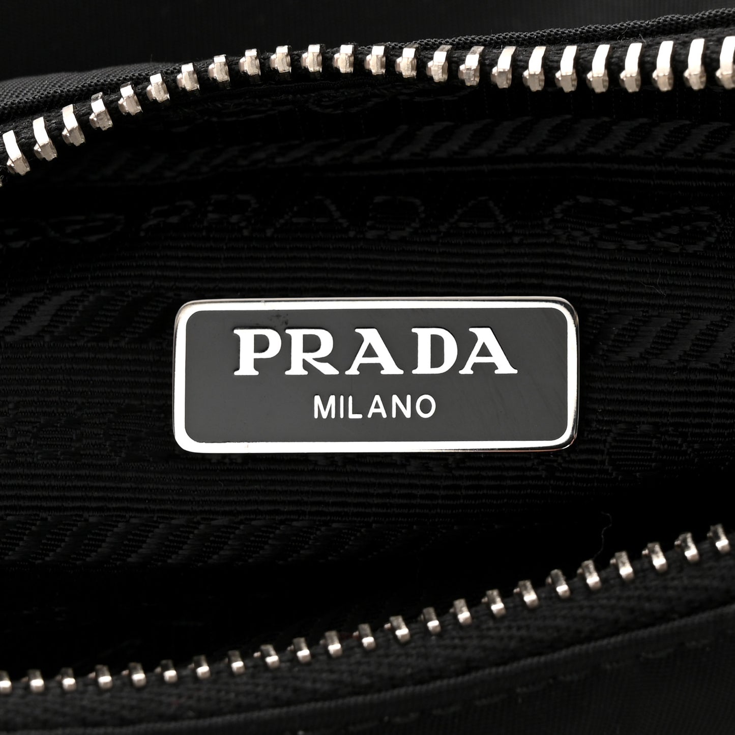 Tessuto Nylon Saffiano Mini Re-Edition 2005 Bag Black
