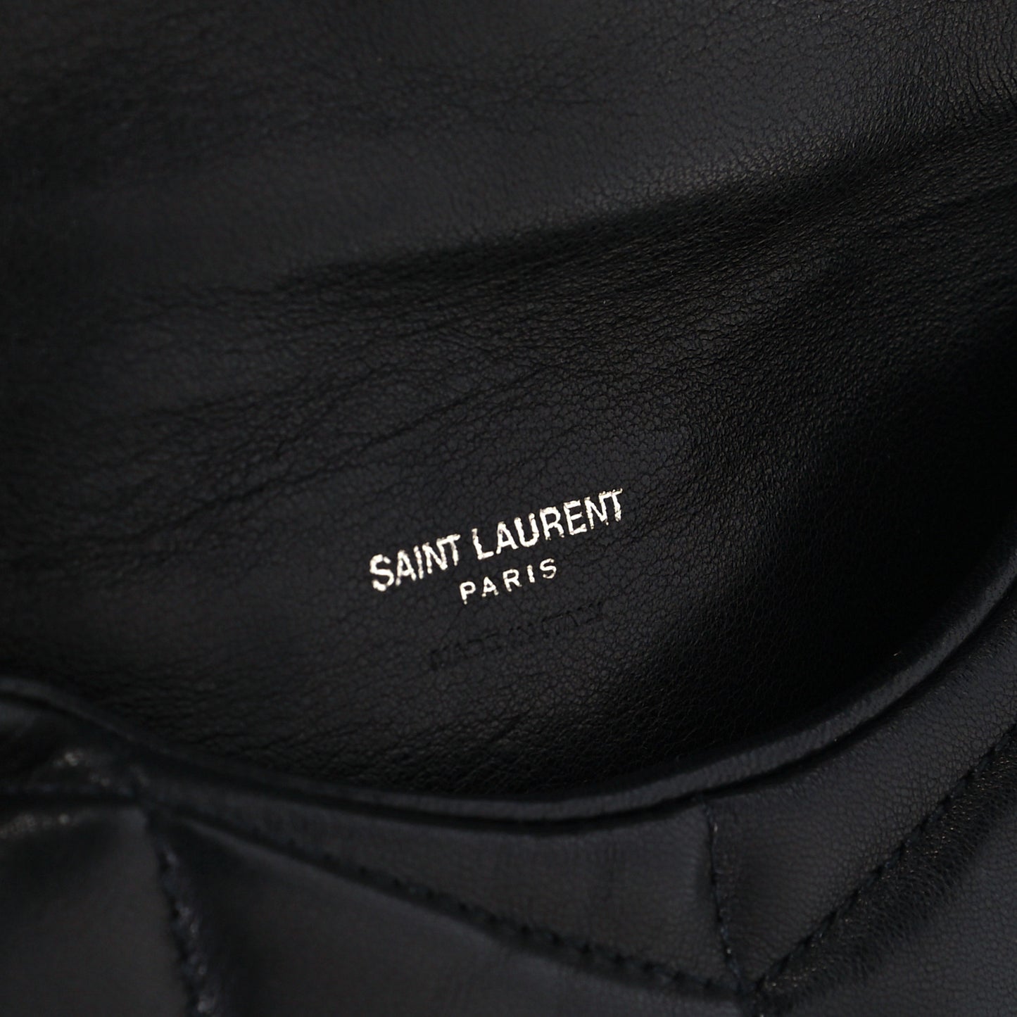 Lambskin Monogram Loulou Puffer Pouch Clutch Black