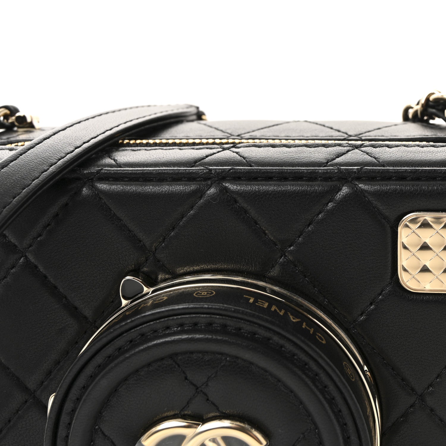 Chanel Lambskin Quilted Coco Click Bag Black 8 of 11