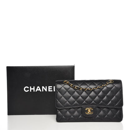 Chanel Caviar Quilted Medium Double Flap Black 8 of 8