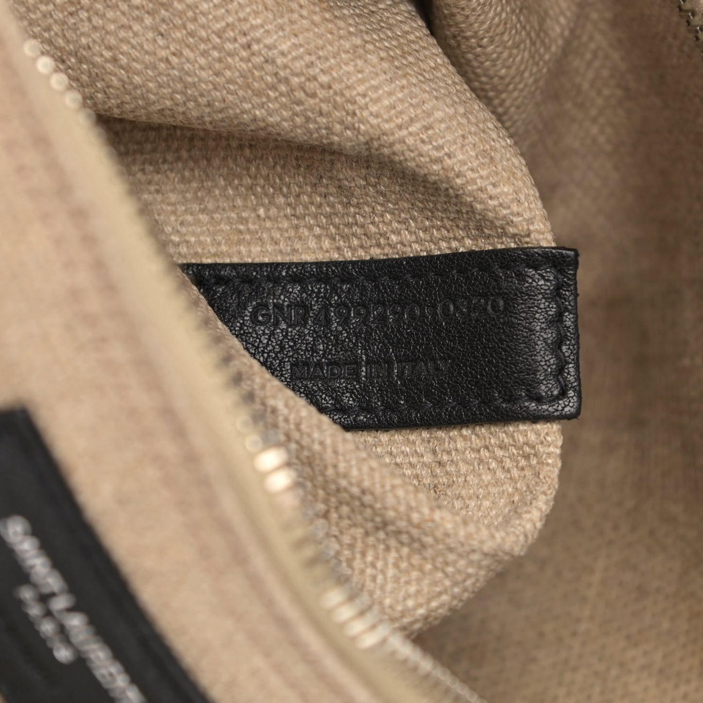 Linen Calfskin Rive Gauche Tote Optic White