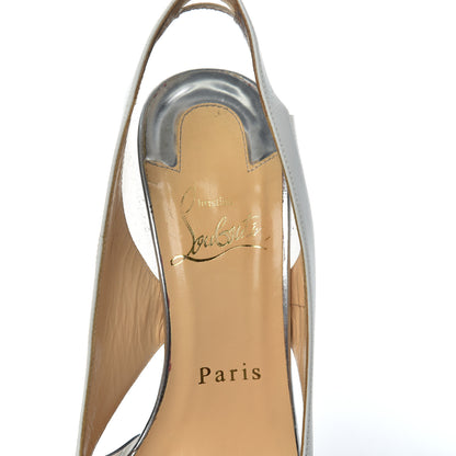 Christian Louboutin Patent Suede Calfskin Air Chance 100 Pumps 35.5 White 7 of 13
