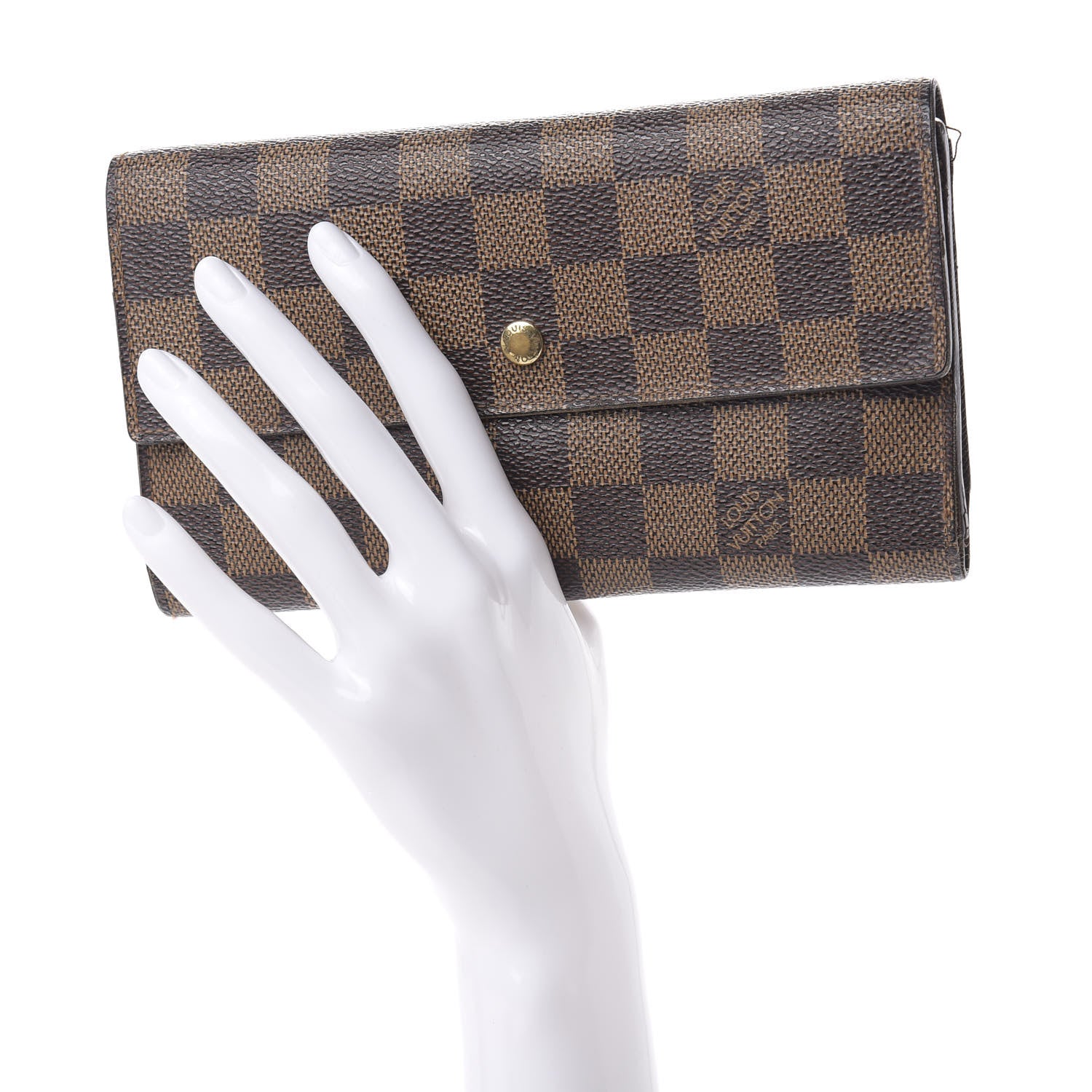 Louis Vuitton Damier Ebene Porte Tresor International Wallet 2 of 18