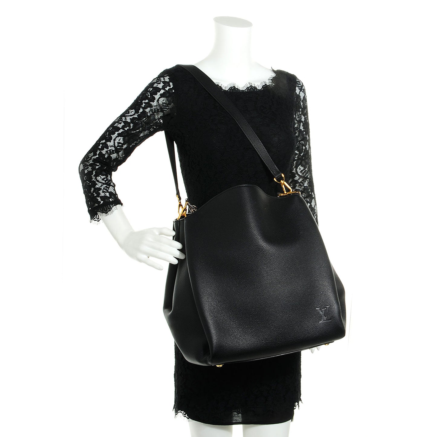 Veau Cachemire Python Babylone MM Black