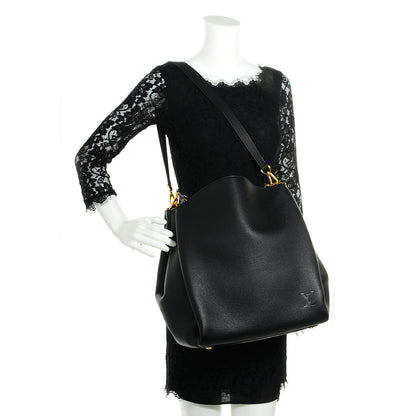 Louis Vuitton Veau Cachemire Python Babylone MM Black 2 of 8