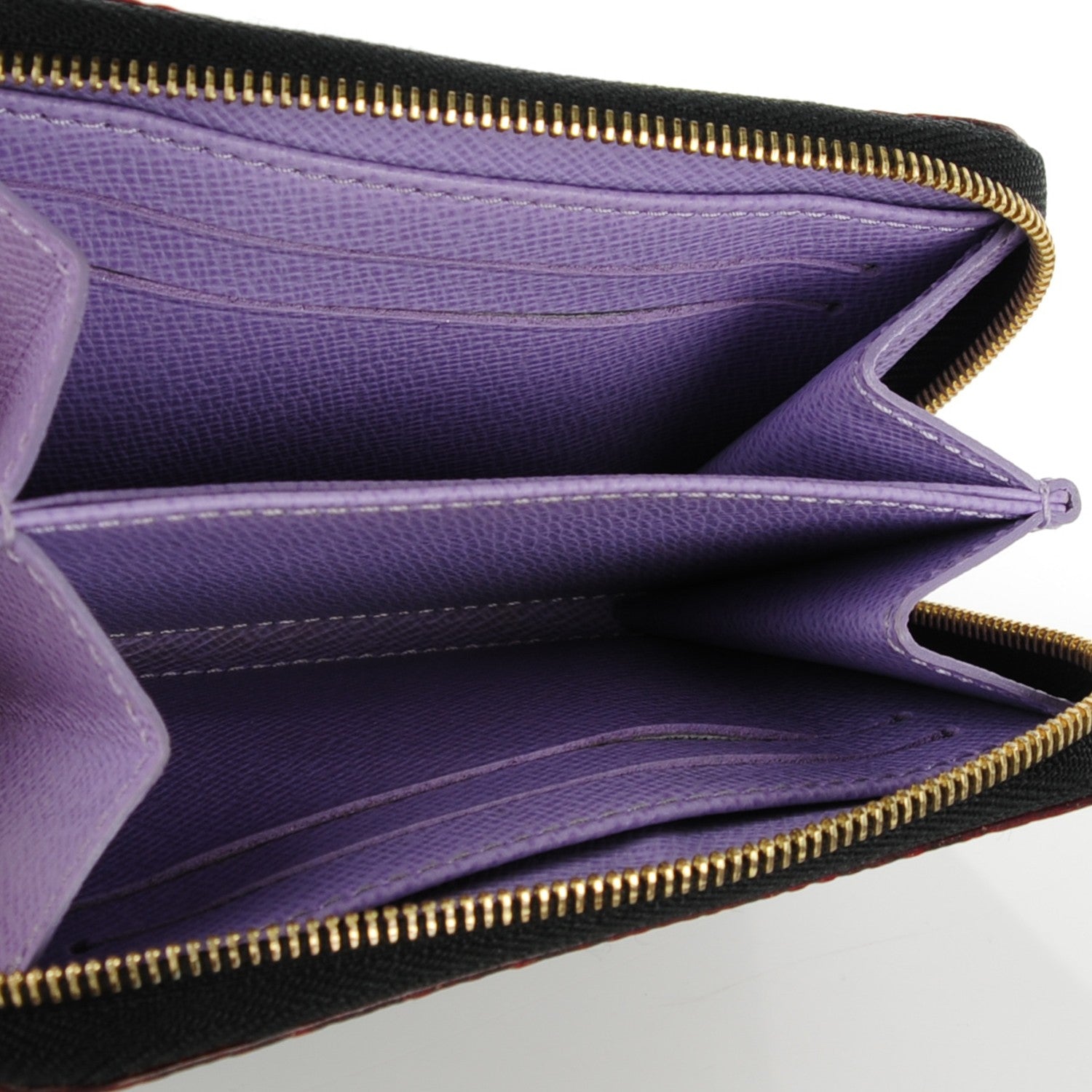 Louis Vuitton Monogram Multicolor Zippy Coin Purse Black Violet 7 of 7