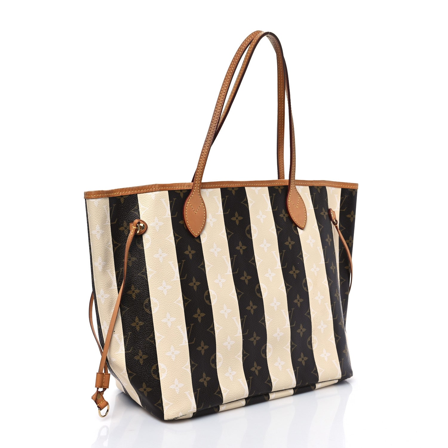 Louis Vuitton Monogram Rayures Neverfull MM 3 of 8