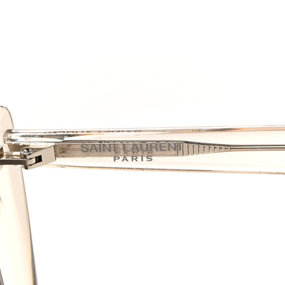 Saint Laurent Acetate Lignes Pointues Cat Eye Sunglasses SL 657 Translucent Beige Grey 6 of 7
