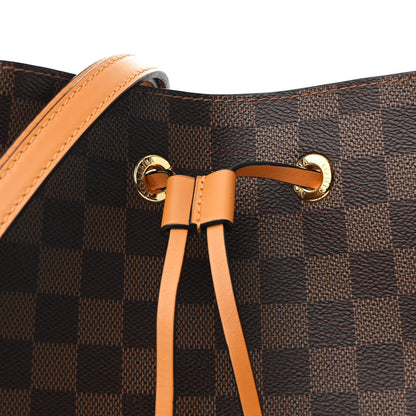 Louis Vuitton Damier Ebene Neonoe MM Safran 9 of 12